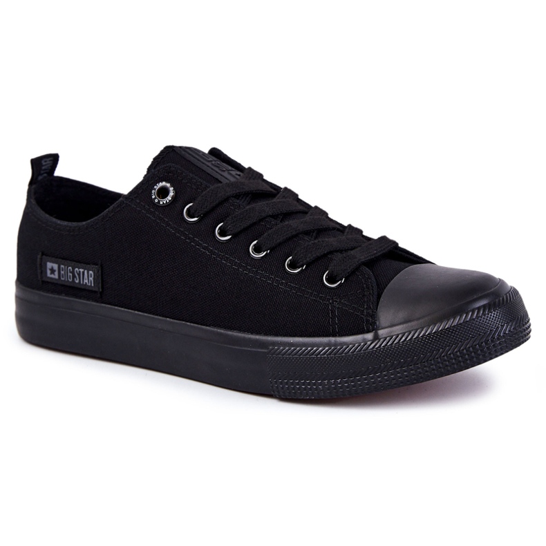 Herren Low Material Sneakers Big Star KK174007 Schwarz