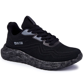 Leichte Herren Sportschuhe Big Star KK174018 Schwarz
