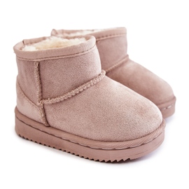 Warme Schneestiefel für Kinder Hellbeige Gooby
