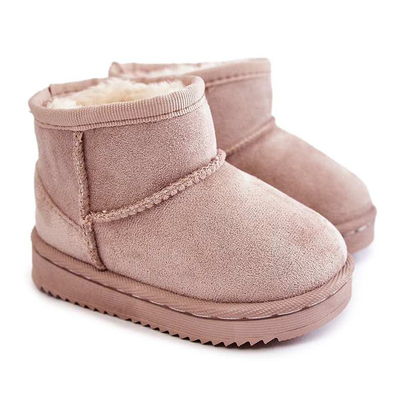 Warme Schneestiefel für Kinder Hellbeige Gooby