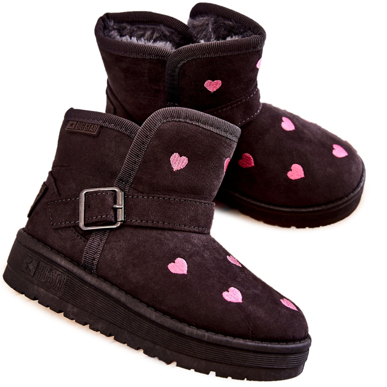 Kinder Schneestiefel Big Star KK374244 Grau rosa