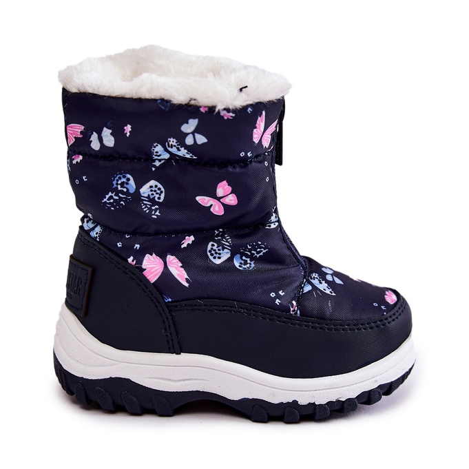 Kinder-Schneestiefel mit Reißverschluss Big Star KK374236 Marineblau