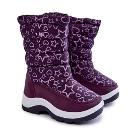 PE1 Schneestiefel für Kinder Warm Purple Terra lila