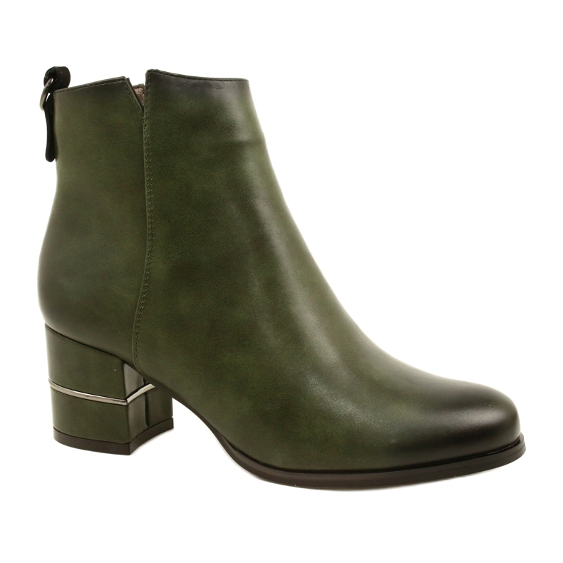 Modische Stiefel für Frauen Olive M.Daszyński SA125A-2 mehrfarbig grün