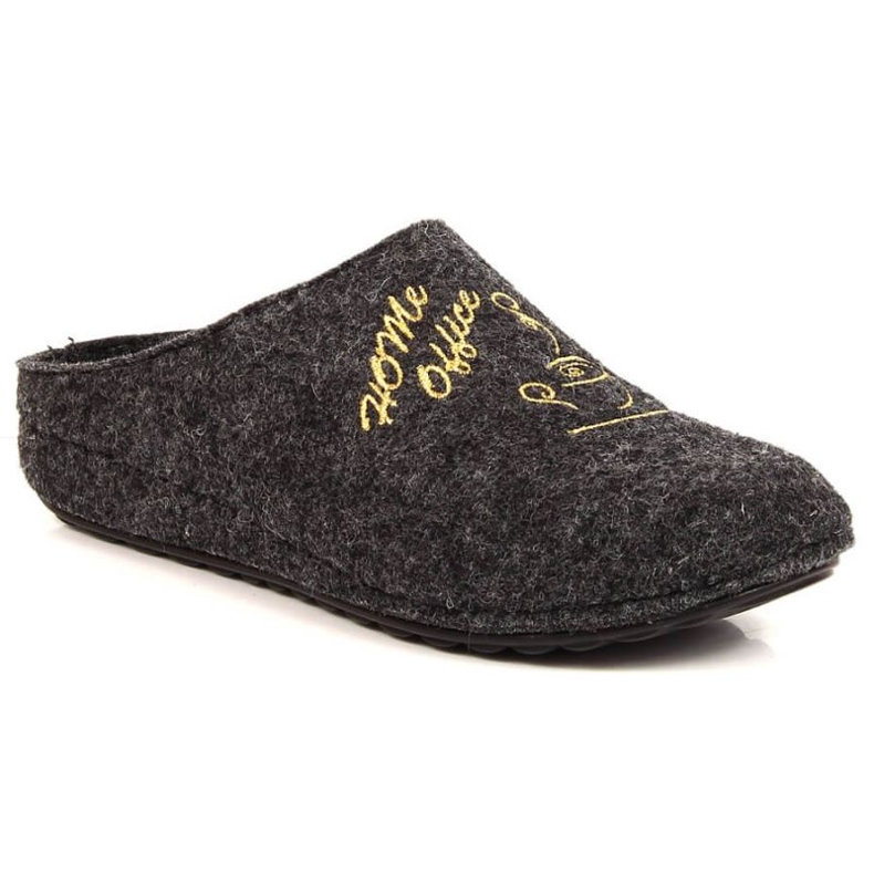 Filippo Komfort-Filzhausschuhe Panto Fino W INT1768 grau