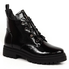 Lackisolierte Stiefel Filippo W PAW387 schwarz