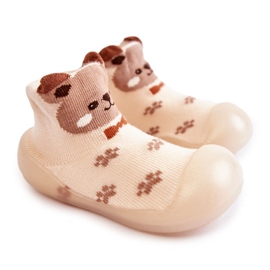 BEFADO S.A. Kinderhausschuhe Niechodki Befado 002P037 Beige braun