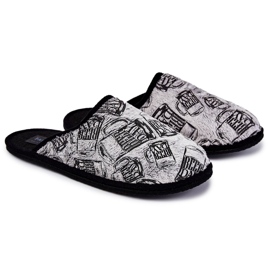 Herrenhausschuhe Panto Fino KK167001 Grau