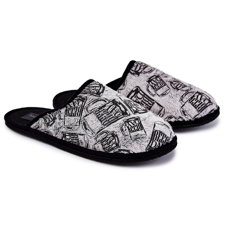 Herrenhausschuhe Panto Fino KK167001 Grau