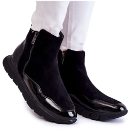 Vinceza Schwarze Stiefeletten aus Wildleder für Damen