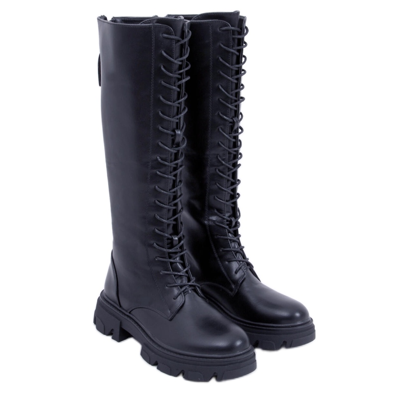 BM Hanson Black Damen Reitstiefel schwarz