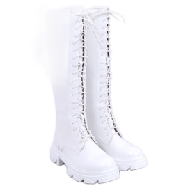 BM Hanson White Damen Reitstiefel weiß