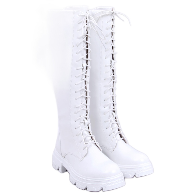 BM Hanson White Damen Reitstiefel weiß