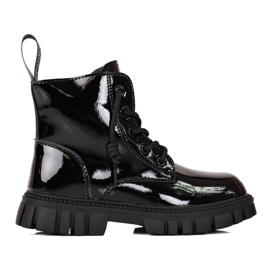 Mädchenstiefel, isolierte Shelovet schwarz