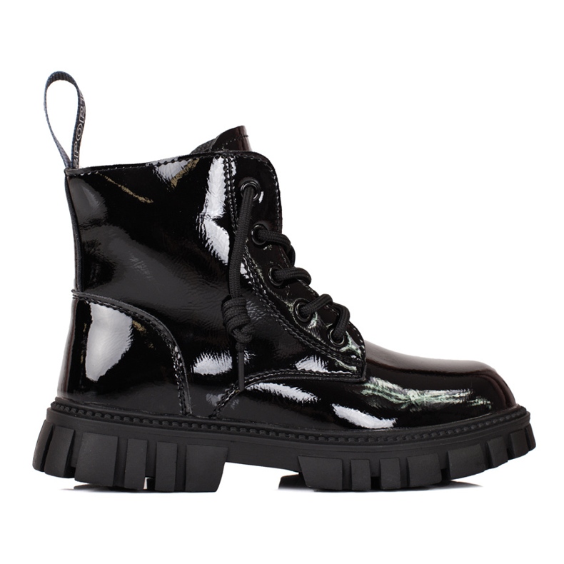 Mädchenstiefel, isolierte Shelovet schwarz