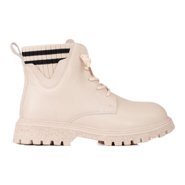 Beige Shelovet Mädchenstiefel