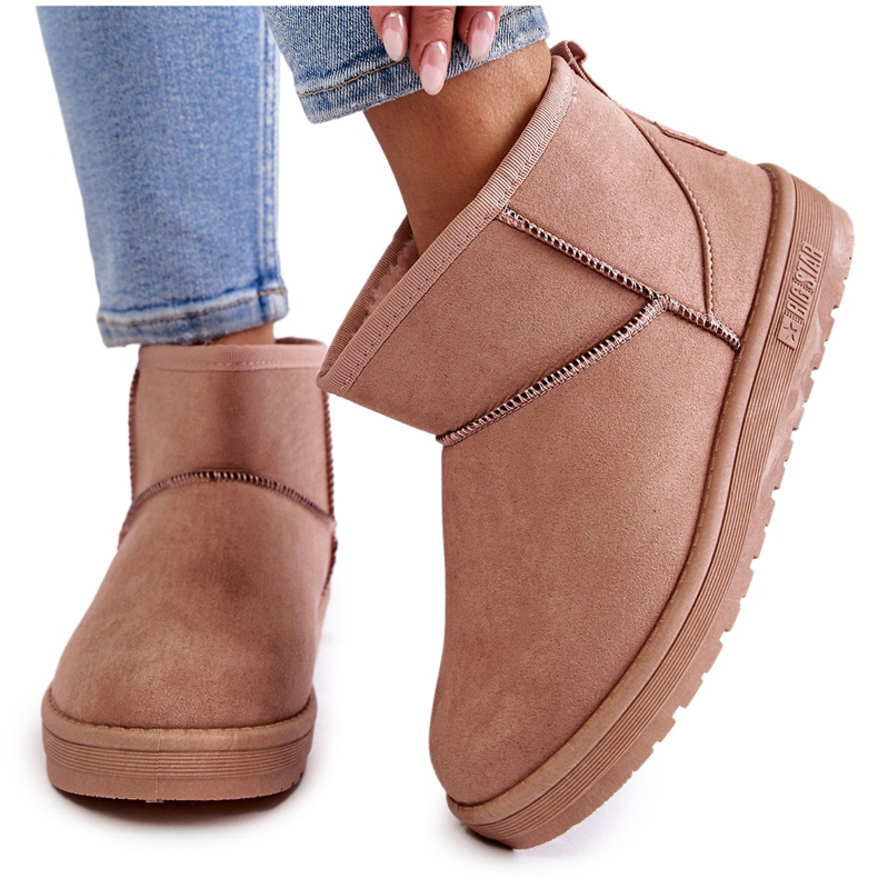 Isolierte Schneestiefel für Damen Big Star KK274293 Hellrosa