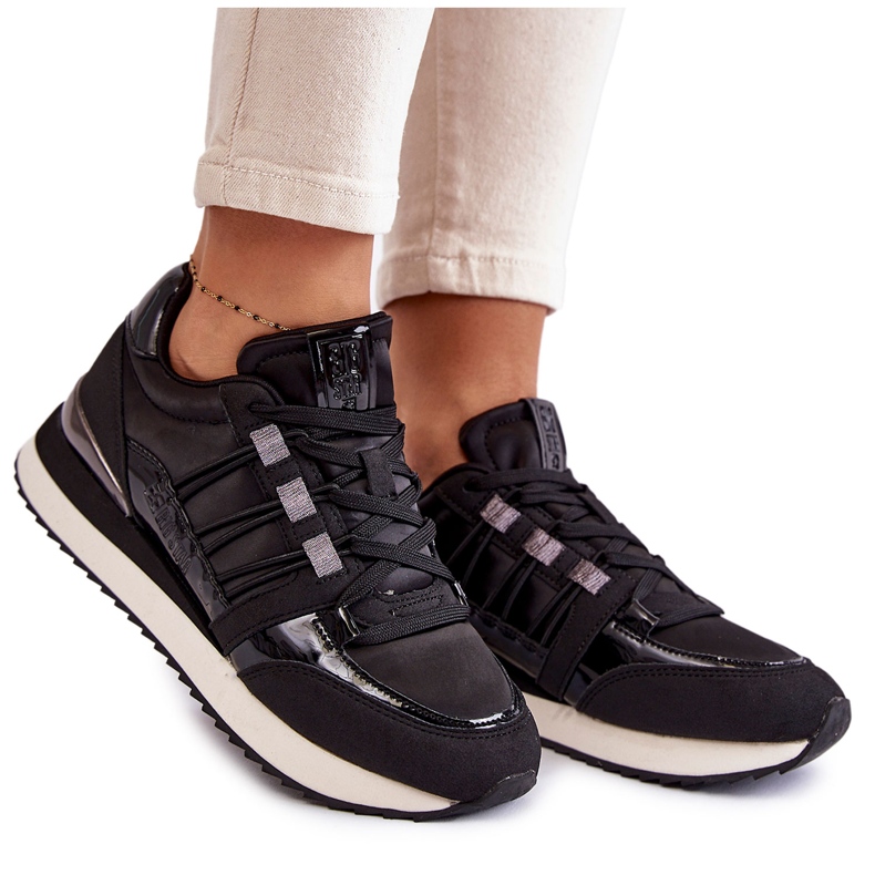 Modische Damen Sportschuhe Big Star KK274110 Schwarz