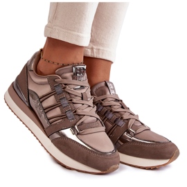 Modische Damen Sportschuhe Big Star KK274112 Dunkelgrau