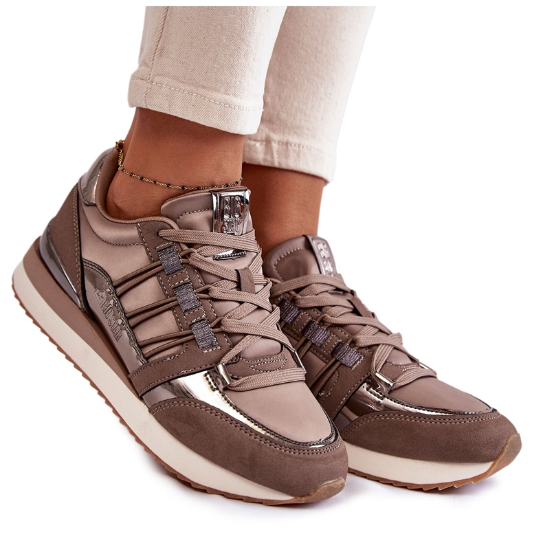 Modische Damen Sportschuhe Big Star KK274112 Dunkelgrau