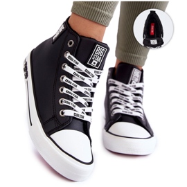 Klassische hoch isolierte Turnschuhe Big Star KK274598 Schwarz