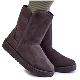 Damen Hohe Schneestiefel Big Star KK274619 Grau