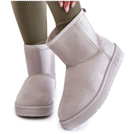 Damen Schneestiefel zum Hineinschlüpfen Big Star KK274613 Grau