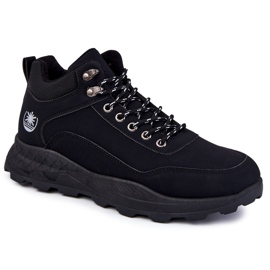 BM Herren Otto schwarz warme Trekkingschuhe Trappers