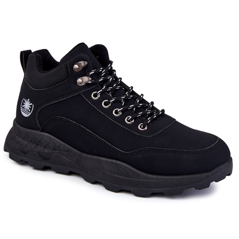 BM Herren Otto schwarz warme Trekkingschuhe Trappers