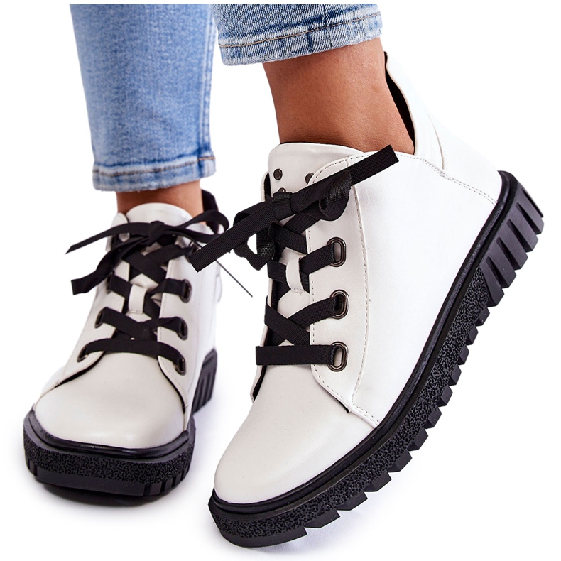 Kunstlederschuhe Sergio Leone PB210 Weiß