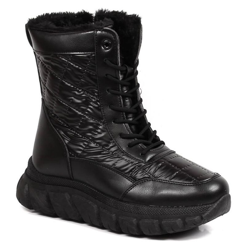 Hohe Stiefel mit Pelz Vinceza W JAN165A schwarz