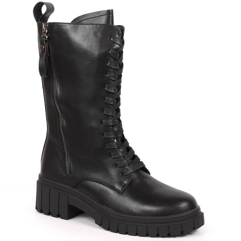 Isolierte Lederstiefel Artiker W HBH38A schwarz