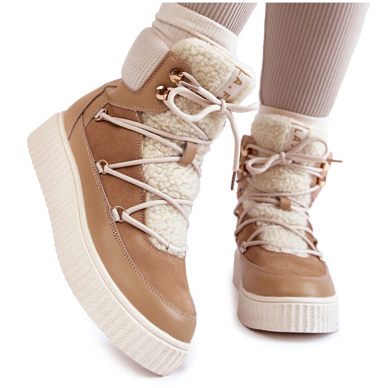 PL4 Damen Schneestiefel La.Fi 280072TA-QN Beige