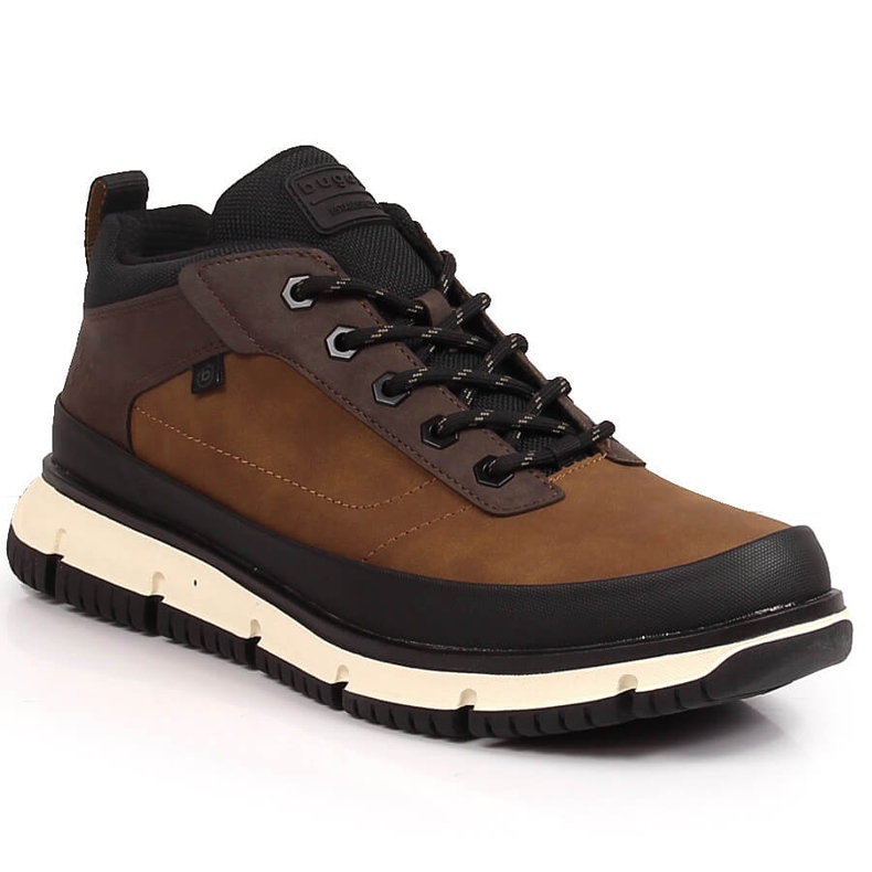 Bequeme hohe braune Herrenschuhe Bugatti KK153232 schwarz