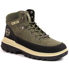 Herren Khaki Big Star KK174119 Wanderschuhe grün
