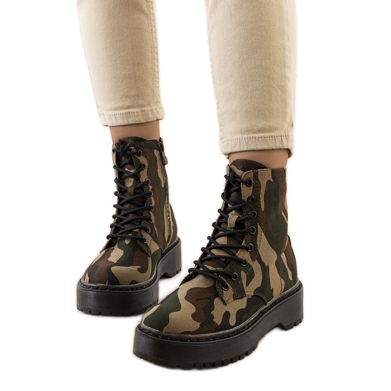 PA1 Lanita grüne militärische Fallensteller braun