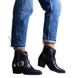 Schwarze Zoila Cowboystiefel