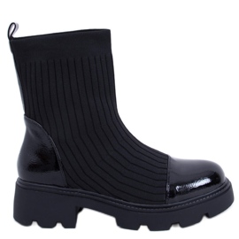 PA1 Stiefel mit flexiblem Obermaterial in Darin Black schwarz