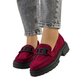 Gabriella Burgunder Öko-Wildleder-Schuhe rot