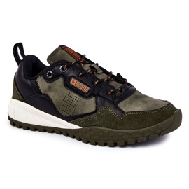 Herren Classic Sportschuhe Memory Foam Big Star KK174272 Grün schwarz