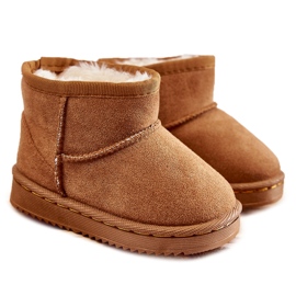 Warme Schneestiefel für Kinder Camel Gooby braun