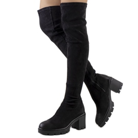 PA1 Schwarze Wildlederstiefel von Nina