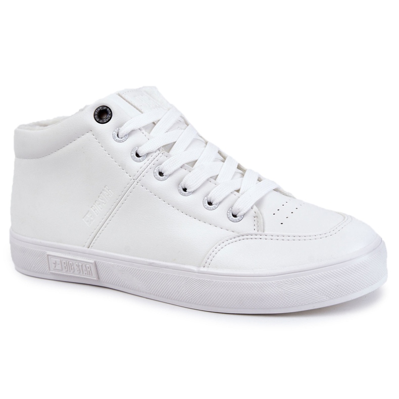Klassische Ledersneaker für Herren Big Star KK174347 Weiß