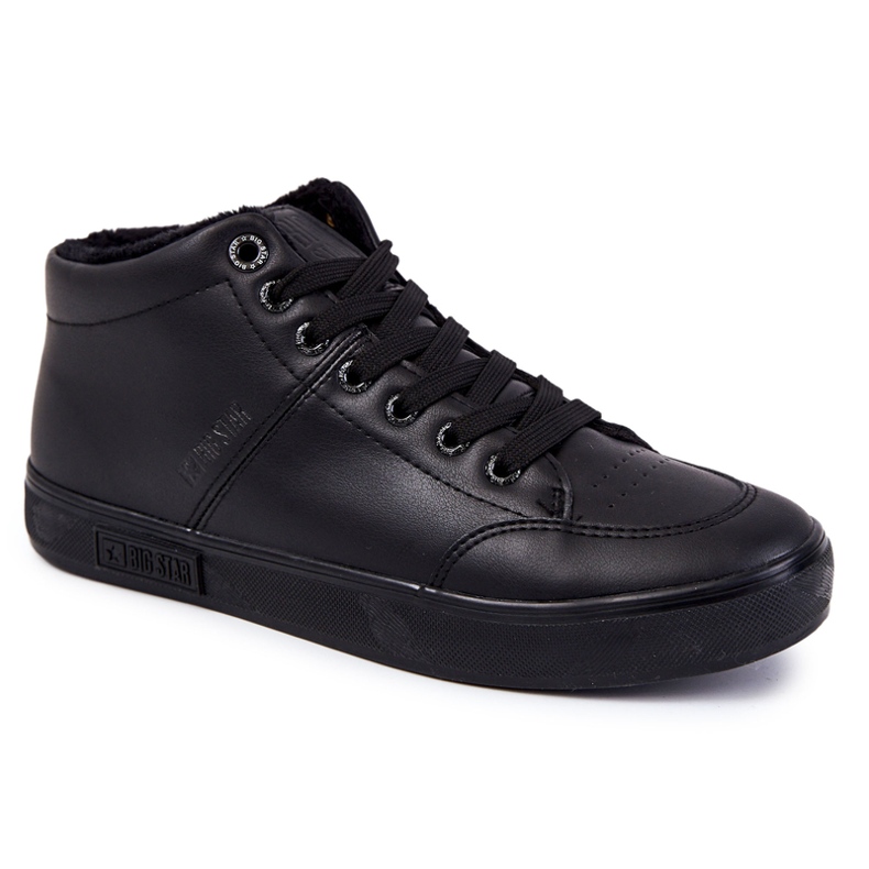 Klassische Ledersneaker für Herren Big Star KK174348 Schwarz