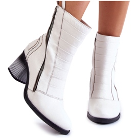 Hoher Damen-Lederstiefel Maciejka 05647-11 Weiß