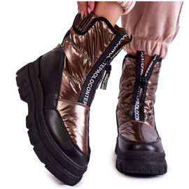 Vinceza Bequeme Schneestiefel für Damen, Braun und Schwarz Elodia mehrfarbig