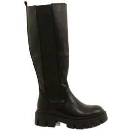 Damenstiefel mit Fellfutter Evento 22KZ35-5089 Schwarz