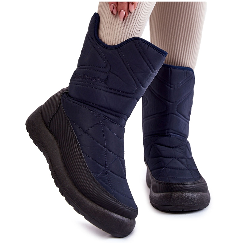 Winessa hohe warme marineblaue Schneestiefel