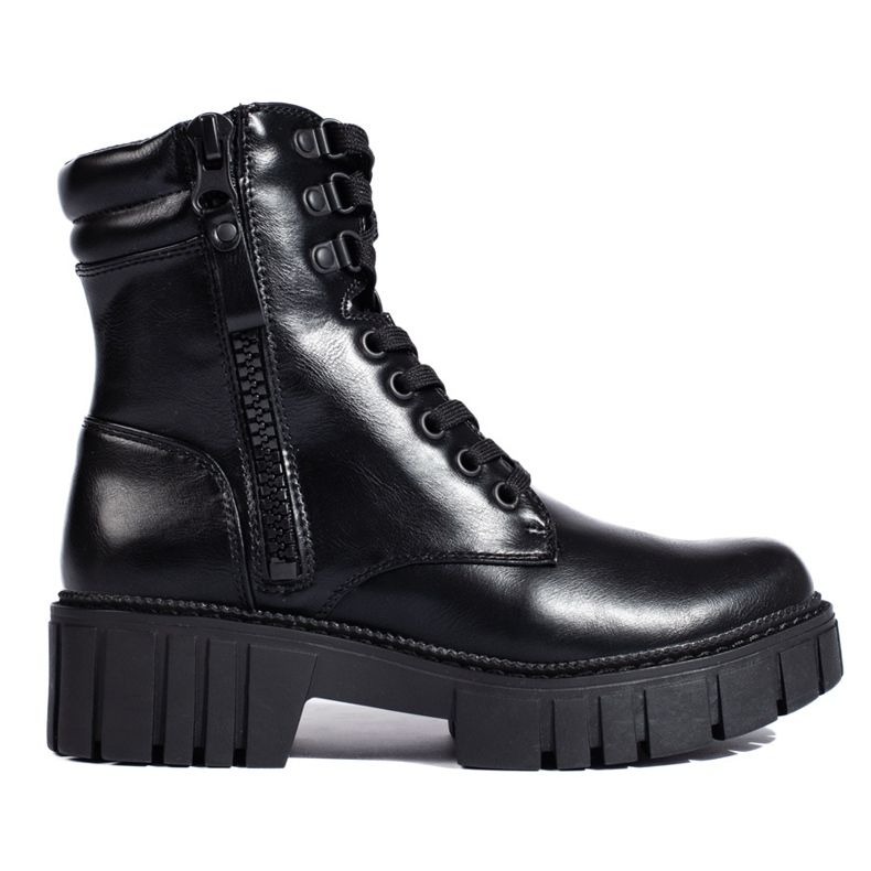 Schwarze Plateauhose für Damen