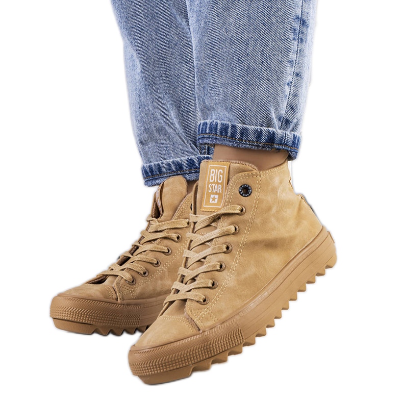 Braune isolierte Turnschuhe Big Star GG274072 beige